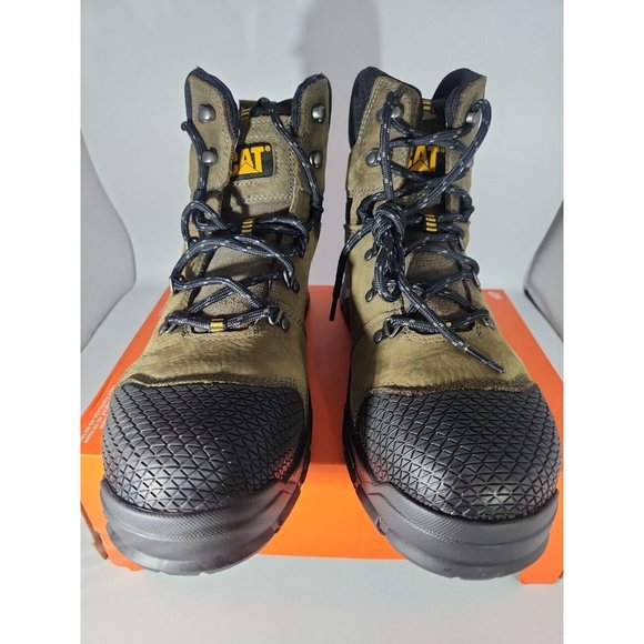 New CAT steel toe boots men waterproof 6” #p91330 M Size 12 US Caterpillar main image 3